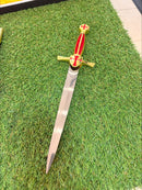 Adaga Templária Medieval Dourada com Bainha ADAGA-C