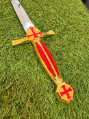 Adaga Templária Medieval Dourada com Bainha ADAGA-C