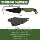 Mini Faca Tática Full Tang Uso Velado - Defesa Pessoal - TATICA-PL-A2