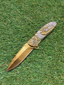 Canivete Dourado Detalhes em Alto Relevo CJ-126