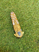 Canivete Cavaleiro Templário Dourado Medieval CJ-156