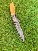 Canivete EDC Premium c/ Lâmina no Padrão Damasco OIF-A053