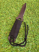 Faca de Mergulho Full Tang com Bainha em ABS e Paracord – QS-M20A