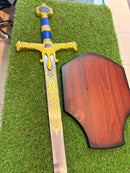 Espada Medieval Rei Salomão Azul em Aço – PFL4914BL