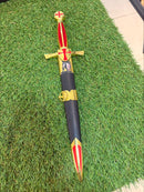 Adaga Templária Medieval Dourada com Bainha ADAGA-C