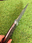 Faca Premium Estilo Damasco com Cabo em Madeira Natural HA-189