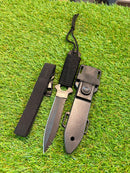 Faca de Mergulho Full Tang com Bainha em ABS e Paracord – QS-M20A