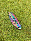 Canivete Rainbow Estilo Damasco com Clip TC-08A