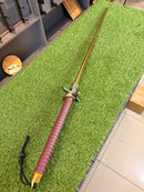 Bastão Retrátil 100cm Dourado com Empunhadura Emborrachada e Guarda Ajustável OIF-A138