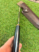Faca de Churrasco Casqueadeira Full Tang  com Cabo em Madeira TF01
