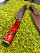 Faca Chef Modelo Santoku Brinde Caixinha e Bainha Couro CJ-AC002