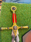 Espada Maçônica Ritualística Flamígera Gran Mestre – PFL25963