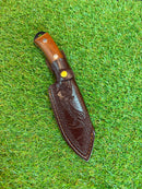 Faca EDC Full Tang para Cinto Bainha de Couro SLK-AF77 FC-12