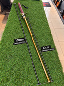 Bastão Retrátil 100cm Dourado com Empunhadura Emborrachada e Guarda Ajustável OIF-A138