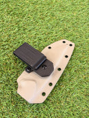 Faca Tática Full Tang + Bainha Kydex com Clip Ajustável – GD-A11 Cáqui