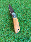 Canivete EDC Premium c/ Lâmina no Padrão Damasco OIF-A053