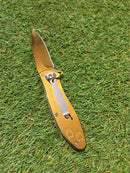 Canivete Dourado Detalhes em Alto Relevo CJ-126